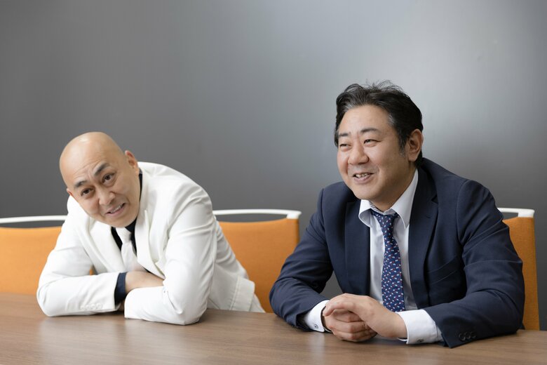 取材には気さくに応じて