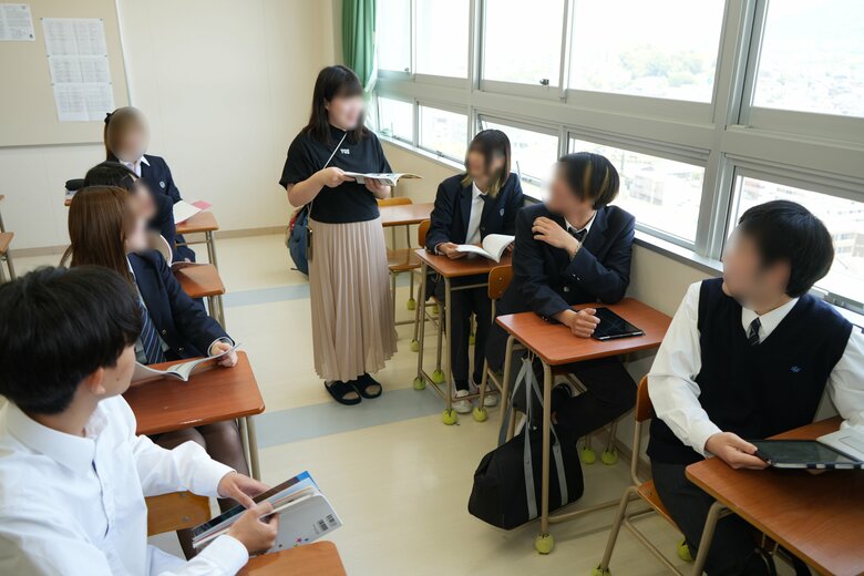 立花高校の授業の様子