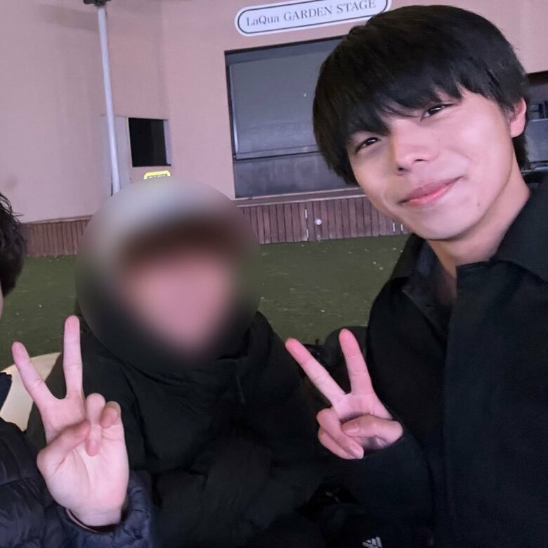大学の友人と食事をした後