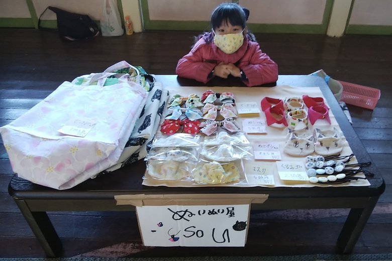 フリースクールの文化祭に初出展した時の様子