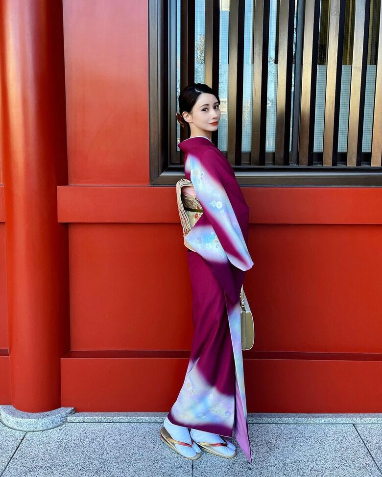 珍しい和服姿のダレノガレさん