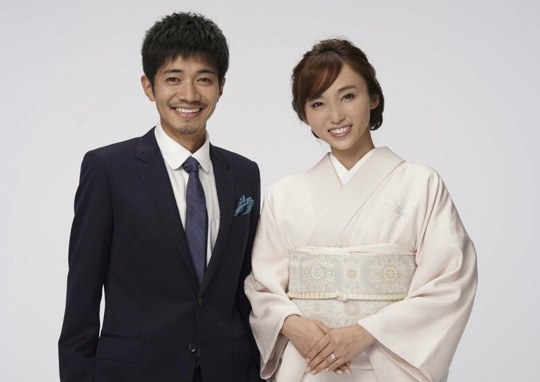 夫・和田正人さんとの結婚を報告した際の1枚