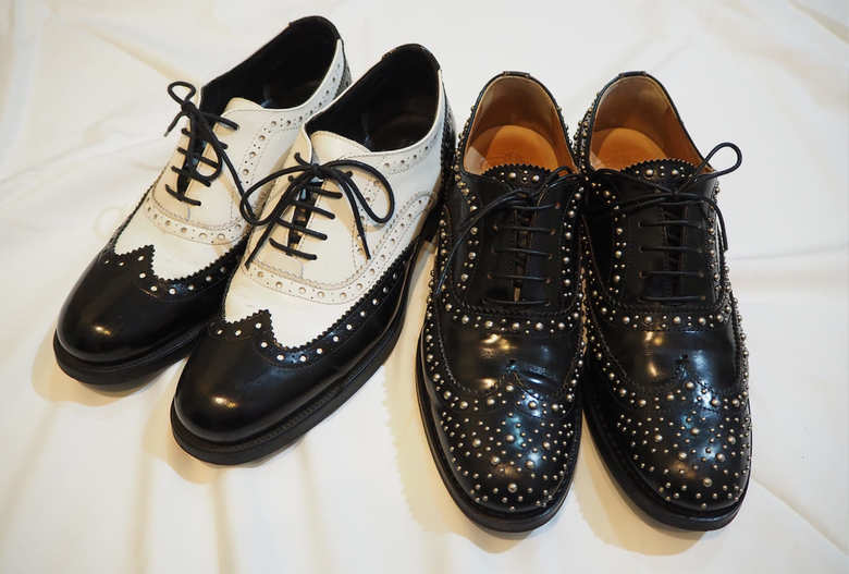 ▲大好きな「チャーチ」のオックスフォードシューズ。存在感のあるデザインなのに、どんなファッションにもなじむ優秀アイテム。 