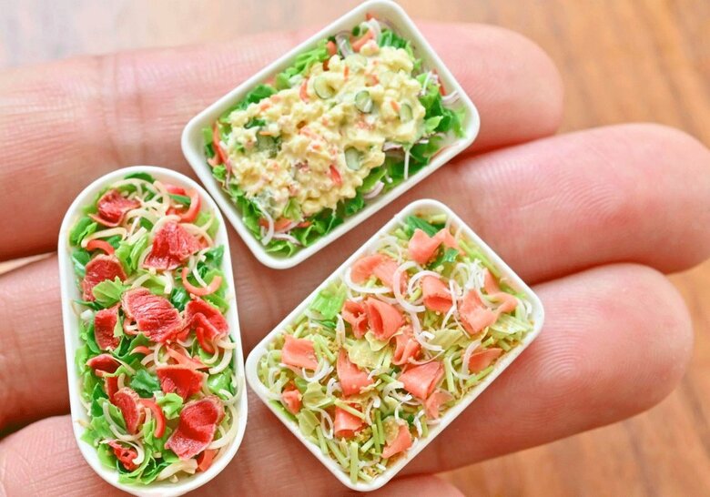 まるで本物！美味しそうな「デパ地下のデリ」のミニチュア