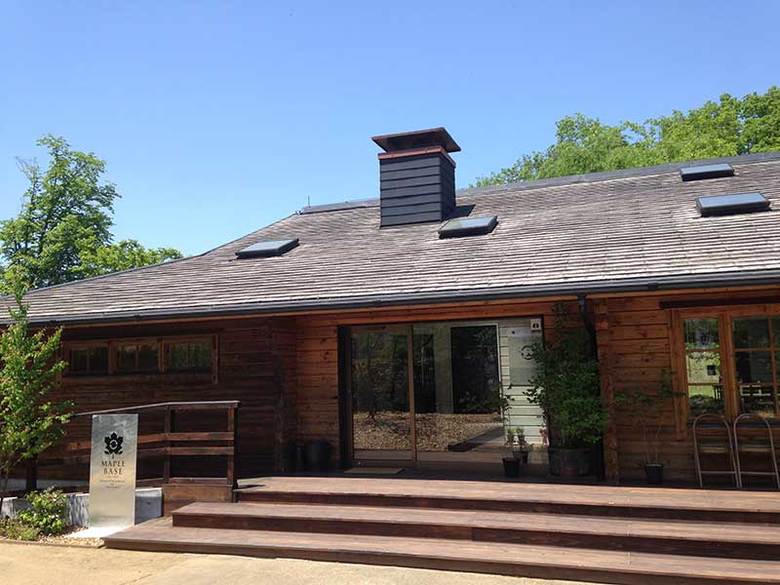 シロップ作りの拠点となる「MAPLE BASE」外観