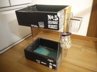 紙箱×端材でシェルフ作り☆お手軽ＤＩＹをご紹介！