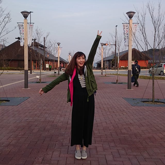 宮城県女川町の新しいメインストリート　シーパルピア女川にて