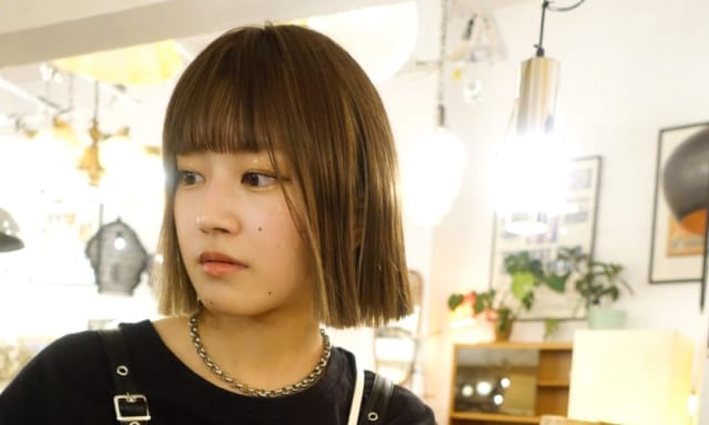 ウイッグ姿のハゲカノさん