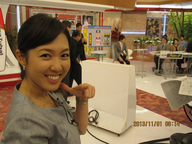 『みのもんたの朝ズバッ!』のスタジオで（2013年撮影）