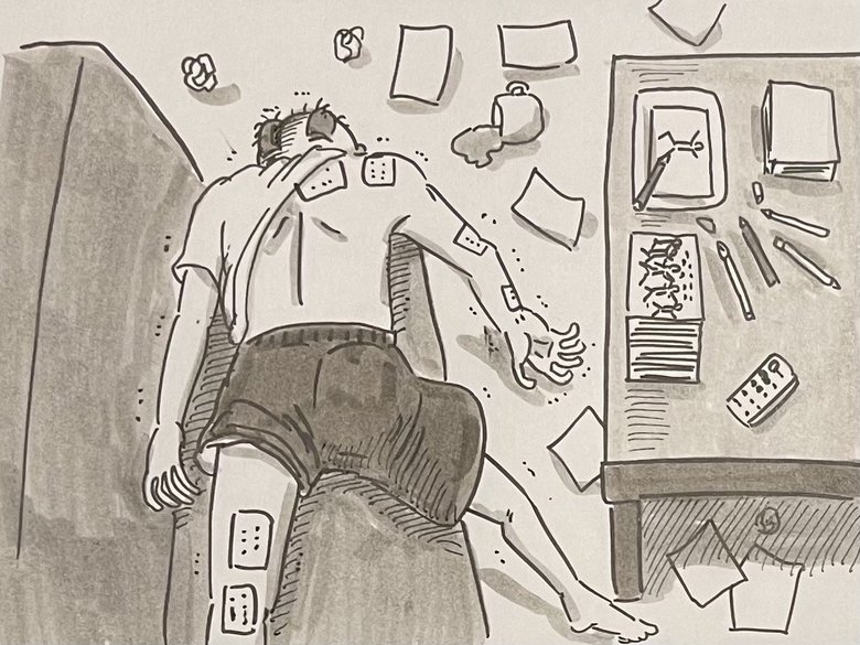 15年間漫画を描き続け、腰痛や十二指腸炎、腱鞘炎になるも…