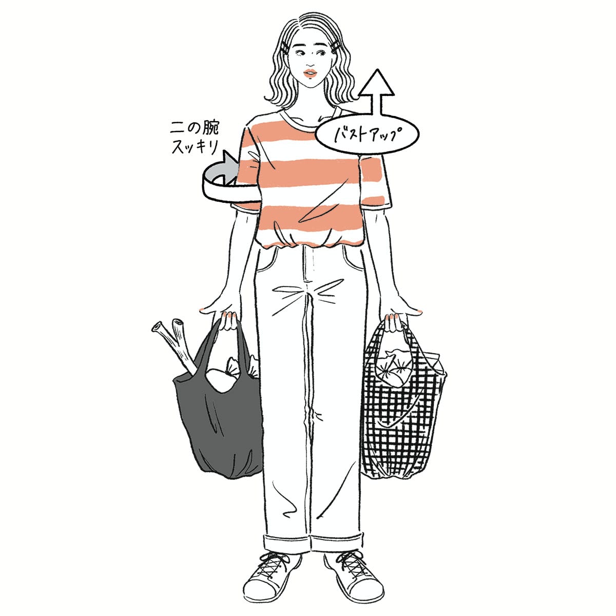 買い物袋の持ち方