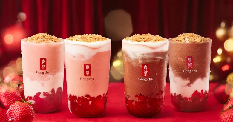 色鮮やかで美味しそう！季節限定の「あまおう」商品は12月中旬頃まで販売予定（※在庫状況によって異なる）