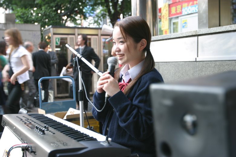 渋谷の路上ライブ16歳の頃