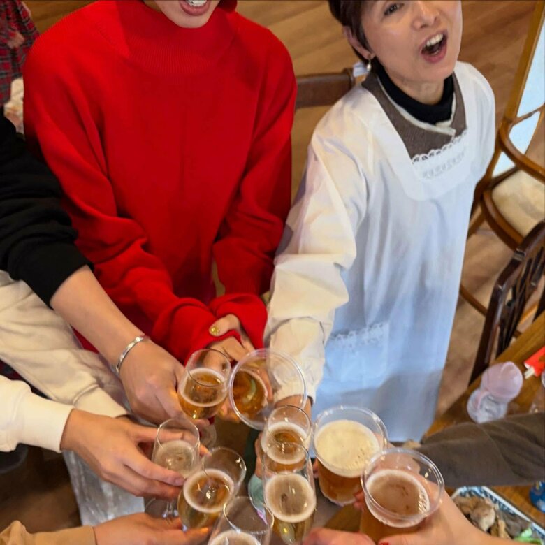 母の割烹着姿は日常だった