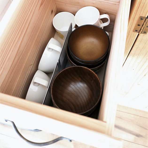 食器を収納する引き出し