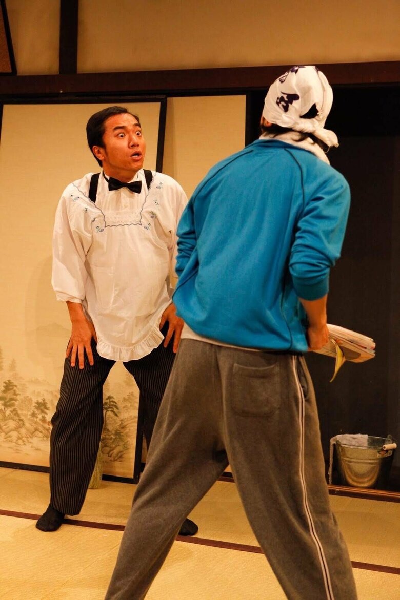 演技指導を受ける清水さん