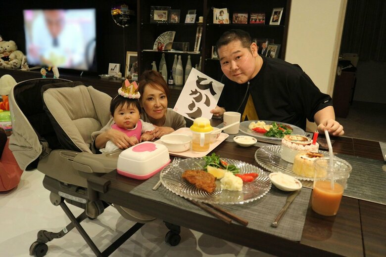 第13代東関親方と一緒に