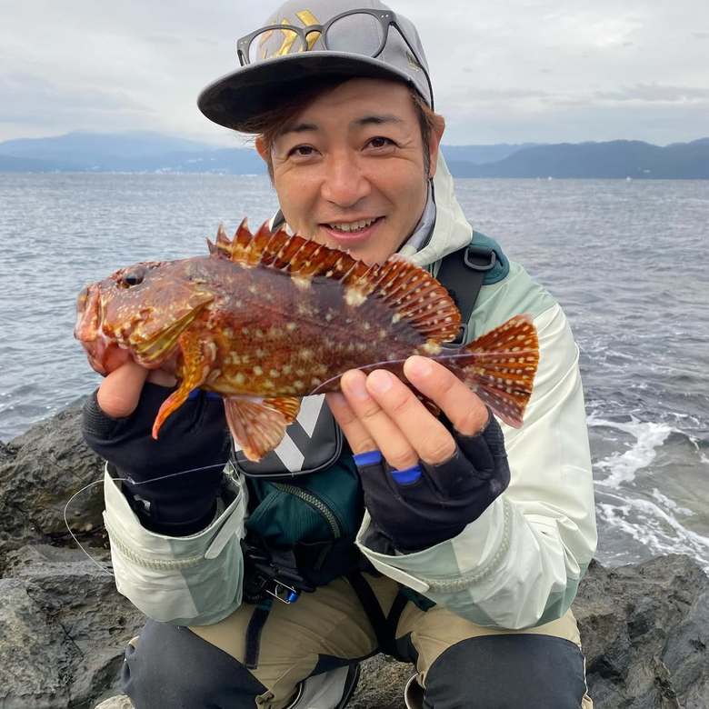 釣りを楽しむつるのさん