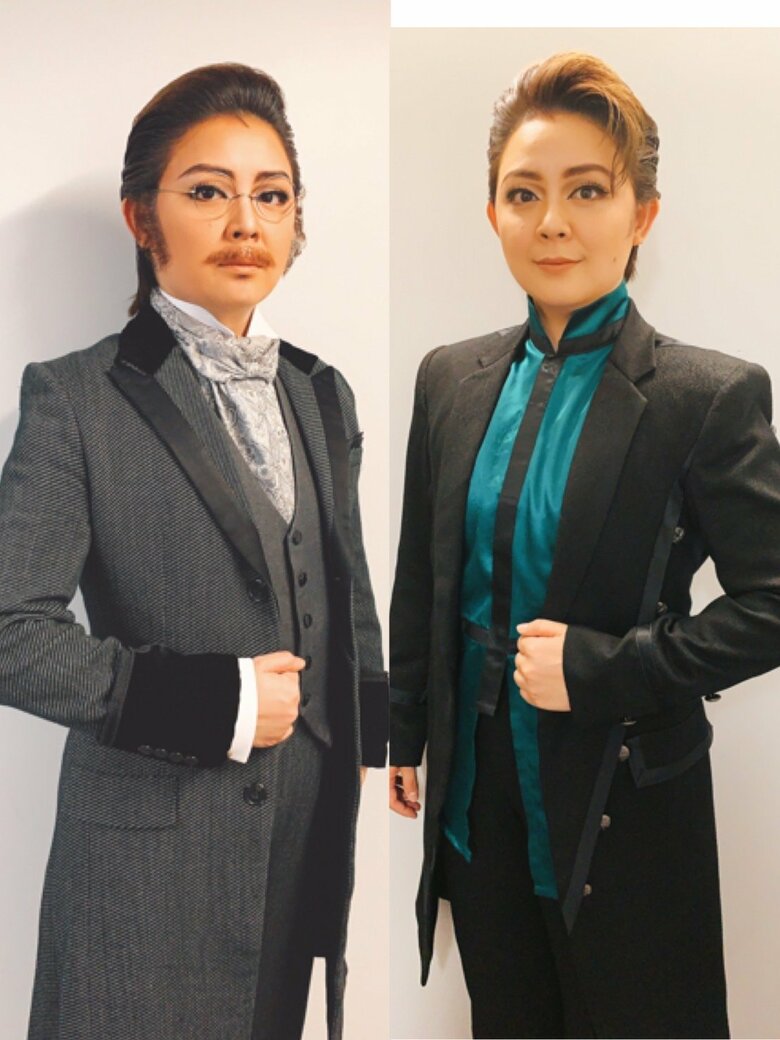 メイクと衣装でガラリと雰囲気が変わる