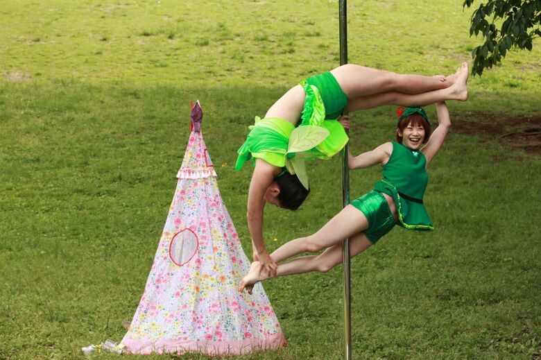 「ポールダンス」にも真剣に取り組むメイミさん