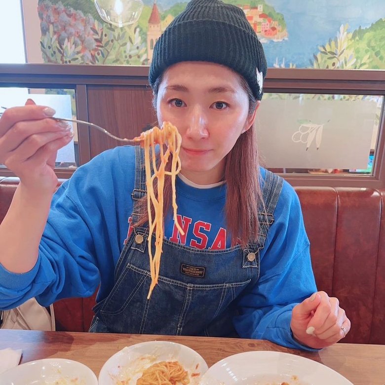 お母さんとパスタ「お腹はち切れそうだった」