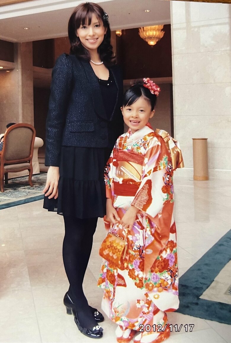 七五三のお祝いで