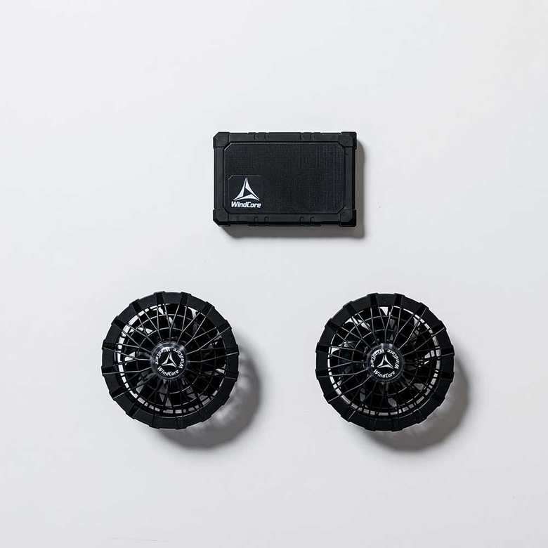 ワークマン 空調ウェア ウィンドコアシェルジャケット ファンとバッテリー