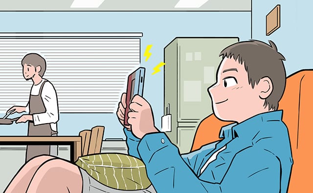 ゲームをする子ども