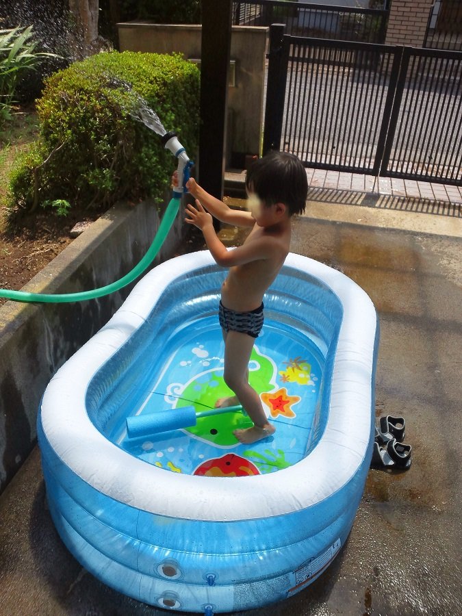 スイミング２(水を怖がらなくなりました）