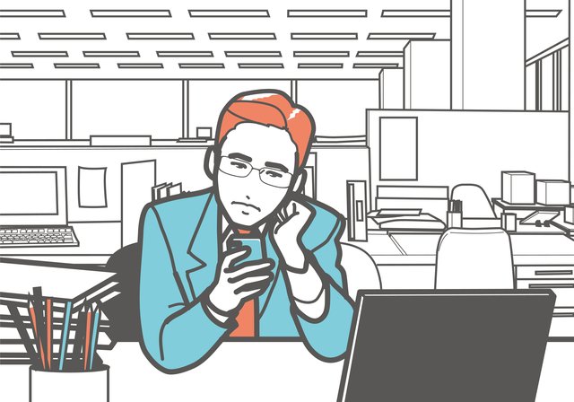 悩んでいるビジネスマンのイメージ