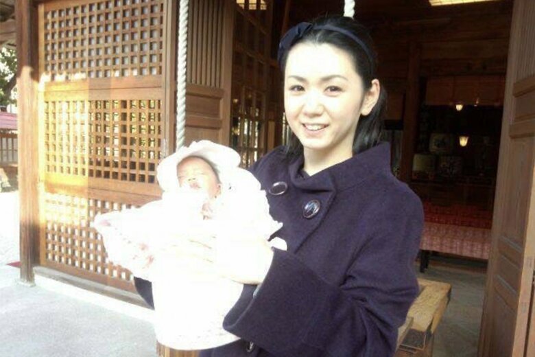 娘のお宮参りへ