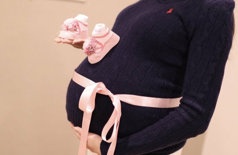 結なちゃんを妊娠中の記念フォト