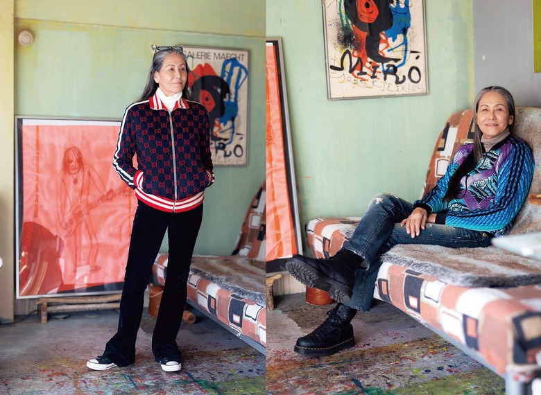 「ブランドは関係なく、自分がいいなって思ったものを着ている」。スポーツアイテムとデニム、ブーツなど、シンプルな組み合わせでも着こなす