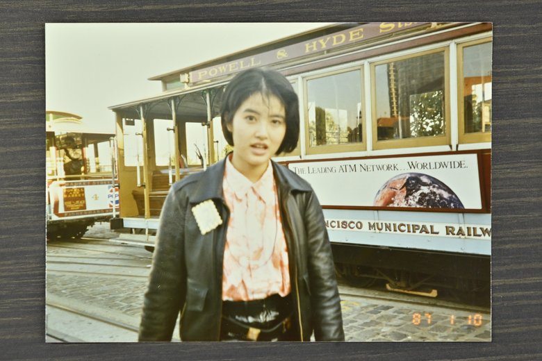 87年荻野目さん19歳くらいの頃。サンフランシスコにて