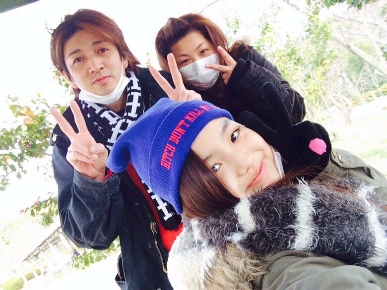 初めて外出許可が出た日、両親とお弁当を持ってピクニックへ