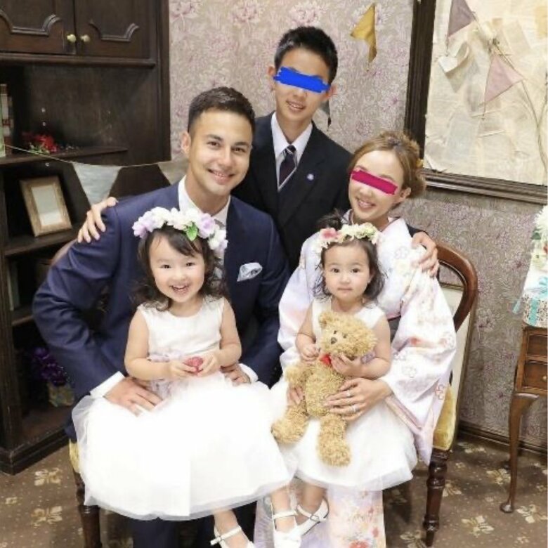 次男誕生前に撮影した家族写真