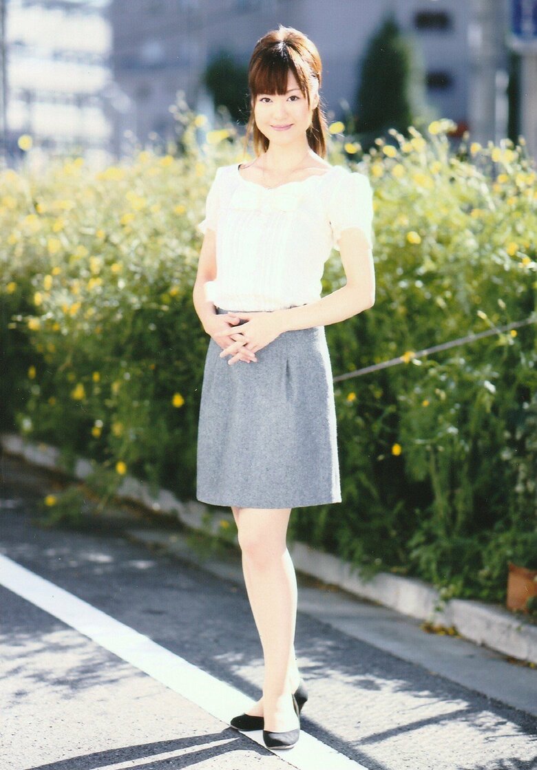 就活中のアナウンサー試験エントリー用に撮影した1枚