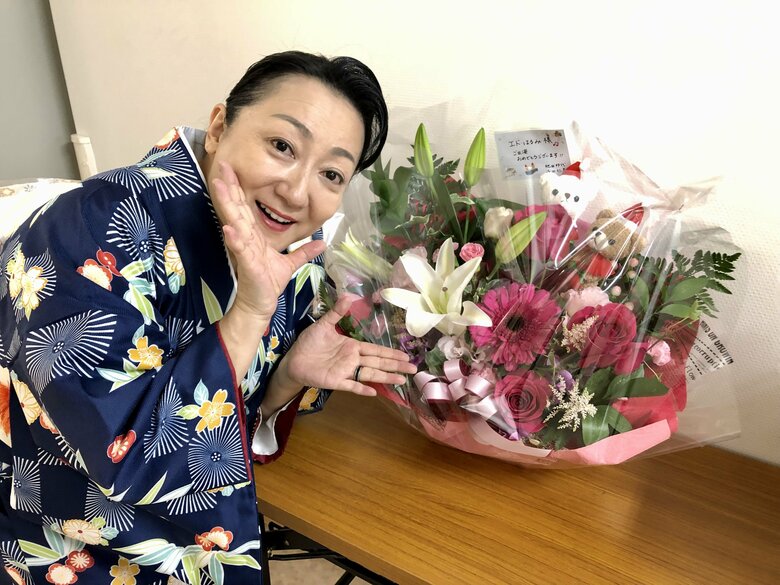 2019年に初落語で舞台に立つエドさん