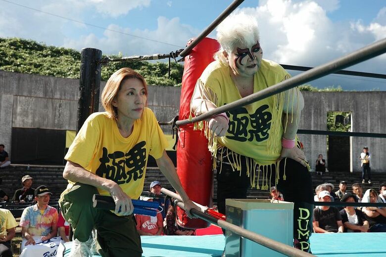 ダンプ松本さんとイベントでタッグを組む