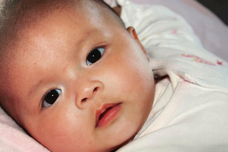 生後2か月の頃。とにかく手のかからない赤ちゃんだった