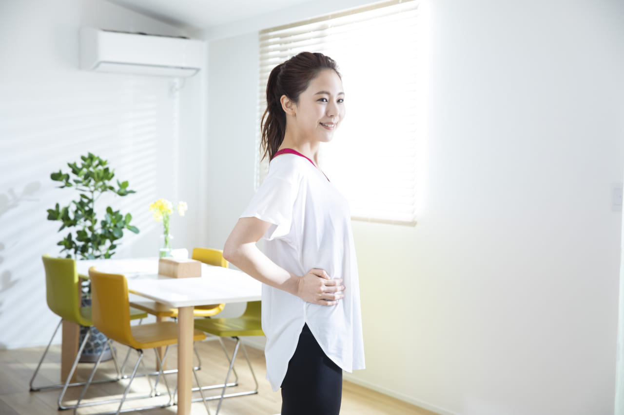 健康的な生活を送る女性