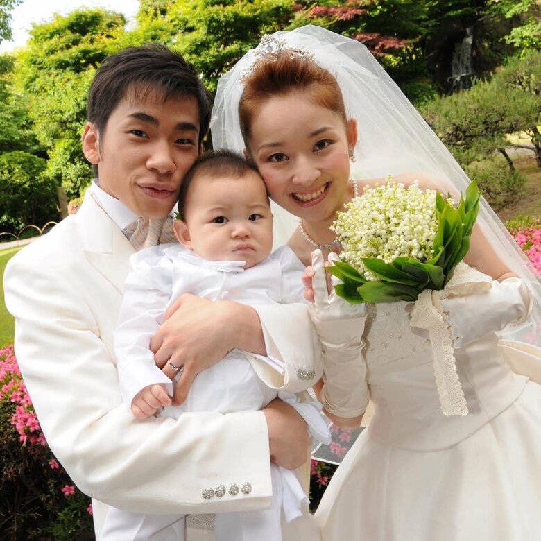 織田信成さん、茉由さんの結婚式