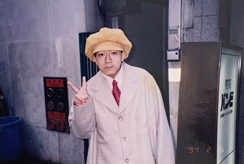 20歳ころのたいぞうさん。先輩芸人からは「おもしろいやつ」とかわいがられていた