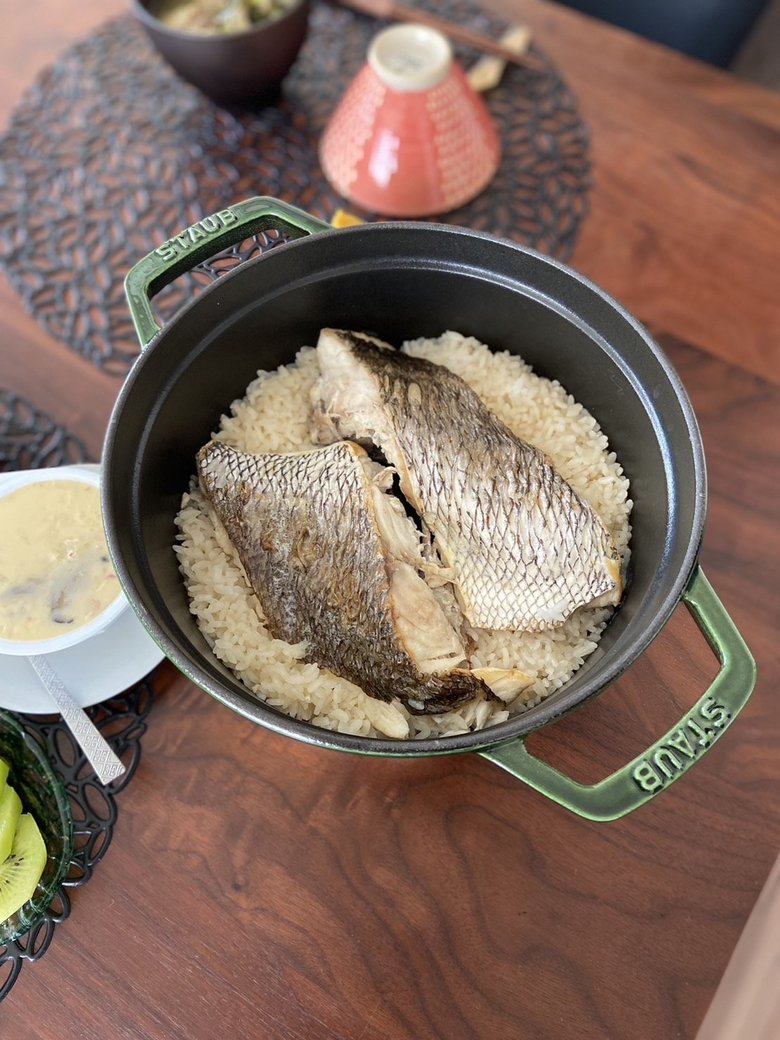 遠征前の勝負飯として愛さんが作っていた「鯛めし」