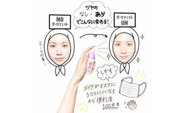 ニキビ跡などを隠しツヤ肌を1秒で作る「Gloss me オーロラミスト オイルイン」