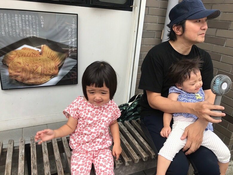 池田さんと元気な娘さんたちの貴重なショット