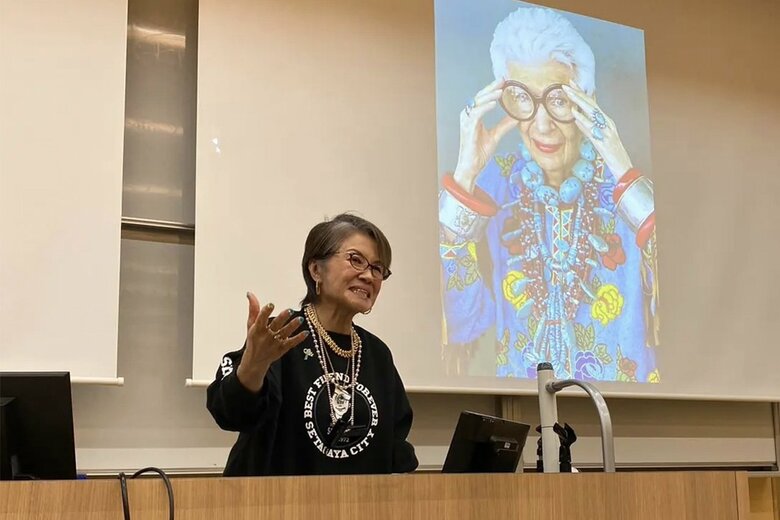 講演をする三浦さん