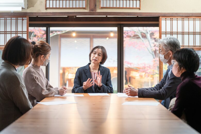 現在は死別体験を持つ当事者同士が集まるグリーフケアの定例会も行う