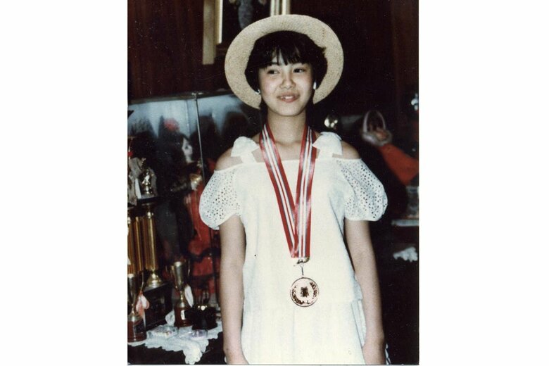 中3で「第5回福岡音楽祭・新人登竜門ビッグコンテスト」に出場したときの様子