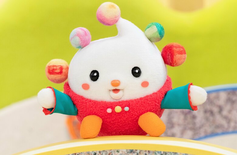 うーたんからバトンタッチした、新しいおともだちのぽぅぽ（C）NHK.NED